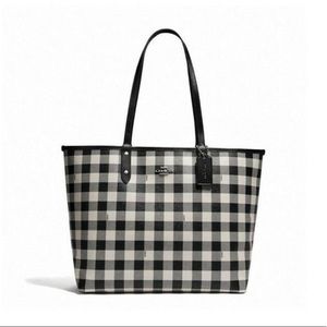 COACH B/W REVERSIBLE TOTE BAG